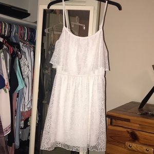 White ruffled dress